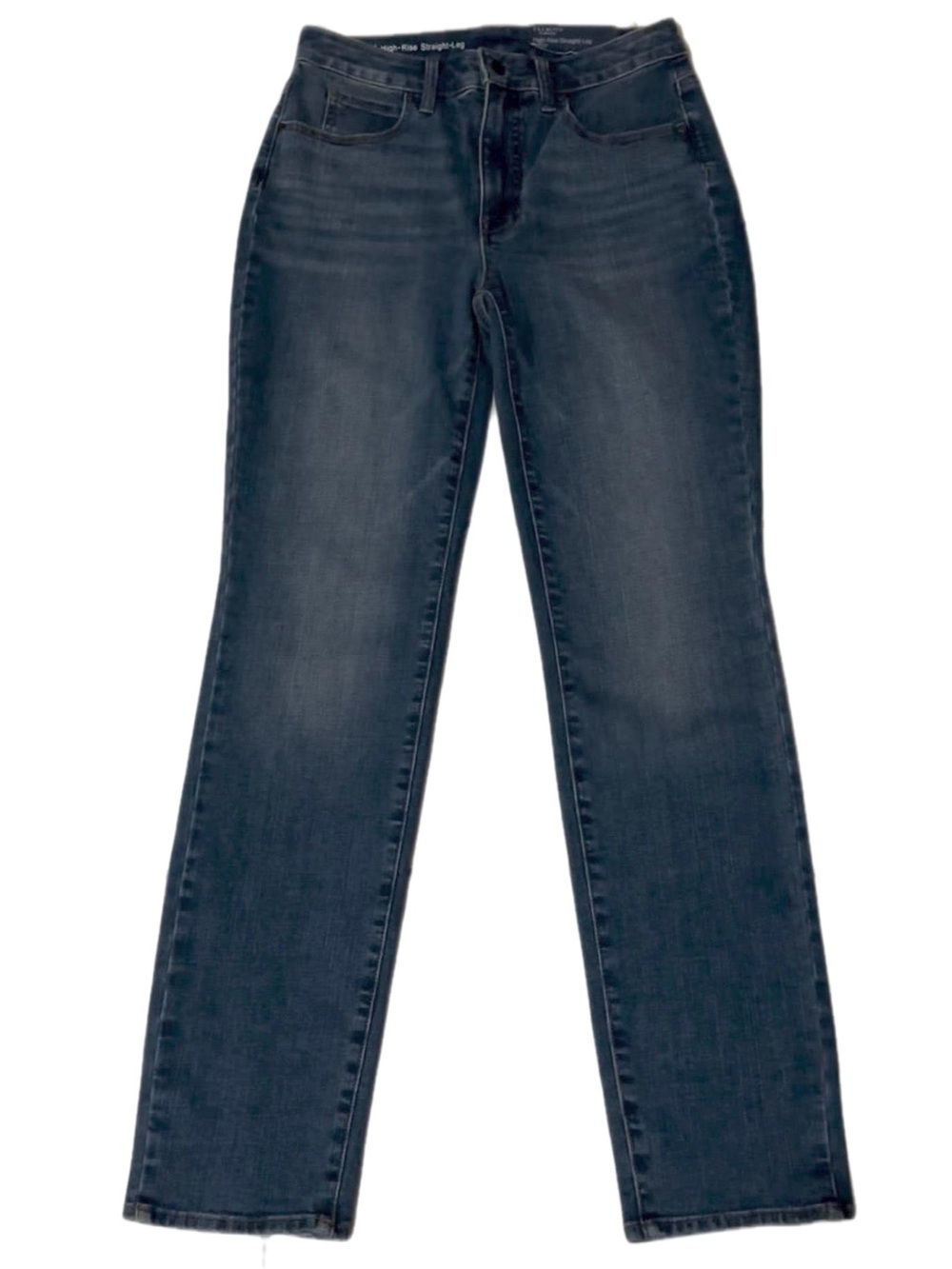 Talbots Dark Indigo High-Rise Straight-Leg Jeans For Wome